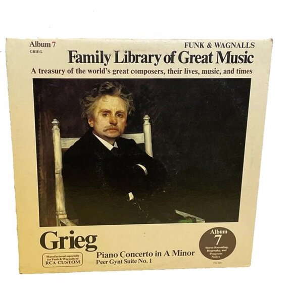 Piano Concerto In A Minor Peer Gynt Suite No. 1 (Vinyl, 1976) RCA Custom FW-307 - Picture 1 of 7